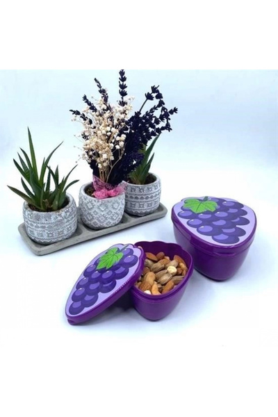 gl00my Nestable Grape Model Storage Container Set