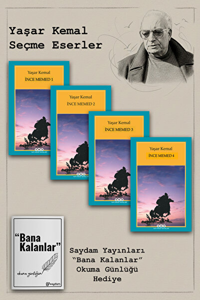 Yapı Kredi Yayınları İnce Memed - Sarı Sıcak - Binboğalar Efsanesi - Yılanı Öldürseler... Yaşar Kemal'den 12 Dev Eser