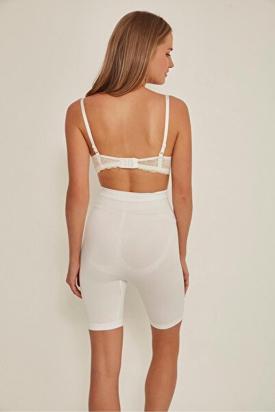 Emay White Mi 3005 Soft Long Leg Boxer Corset