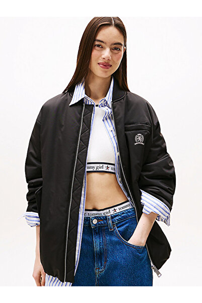 Tommy Hilfiger kadın tjw longline bomber ceket