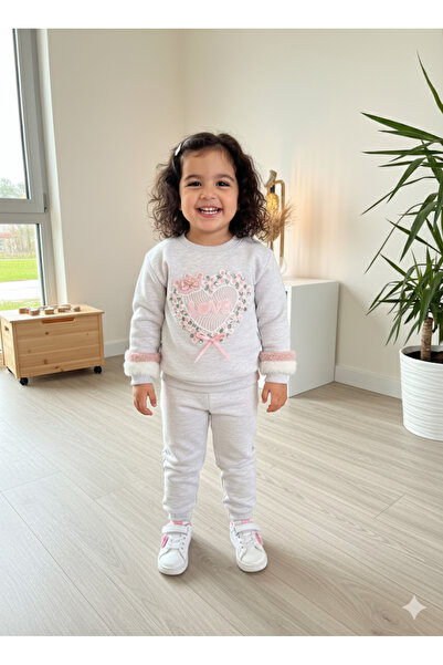 Miss Melinda Kids Costum pentru fetiță, cu detalii din pluș, cu buzunare, bum...