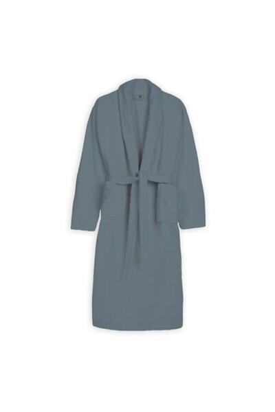 OEM Bathrobe and SPA Hotel with Kimono Collar Velour 100% Cotton, Unisex S/M, 420 gr/m², Gray