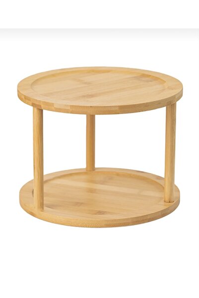 zezedesing Bamboo 2-Tier Rotating Stand (34.5X20.5Cm)