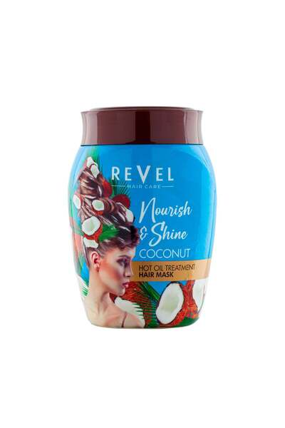 REVEL قناع علاج الشعر بزيت جوز الهند الساخن