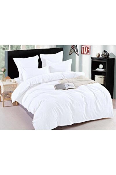 OEM Bed Linen Damask, 100% Cotton, 6 Pieces, White