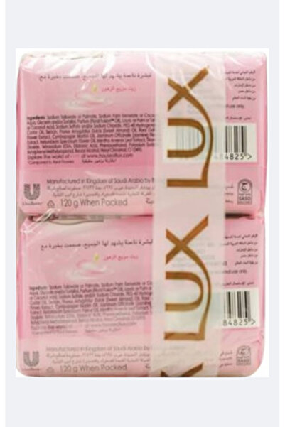 LUX Glowing Skin Soap Bar, Rose, with Vitamin C, E and Glycerine, 120g x 6