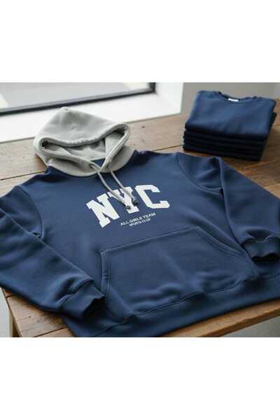 COHERENT Unisex ανδρικό/γυναικείο φούτερ με κουκούλα NYC, πολύχρωμο, προσαρμο...