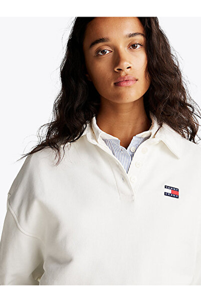 Tommy Hilfiger kadın tjw boxy badge polo sweatshirt