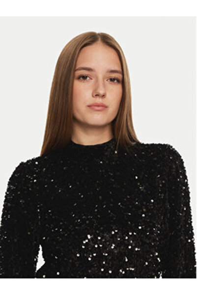 VILA Γυναικείο Φόρεμα Κοκτέιλ 14103750 Μαύρο