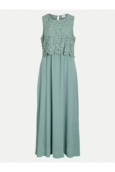 VILA Γυναικείο Φόρεμα Κοκτέιλ 14100341 Πράσινο