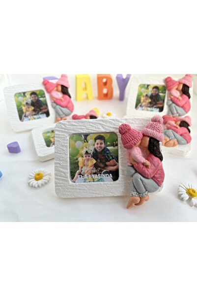 Mshouse Anne Bebek Hediyelik Magnet Çerçeve 1 Yaş Doğum Günü Hediyelik (10 Adet)
