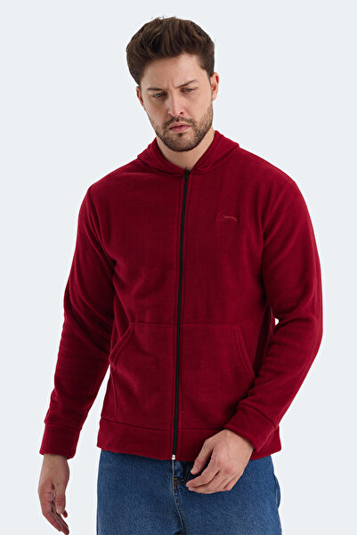 Slazenger SAMSON Σετ 2 ανδρικών φούτερ χακί - μπορντό