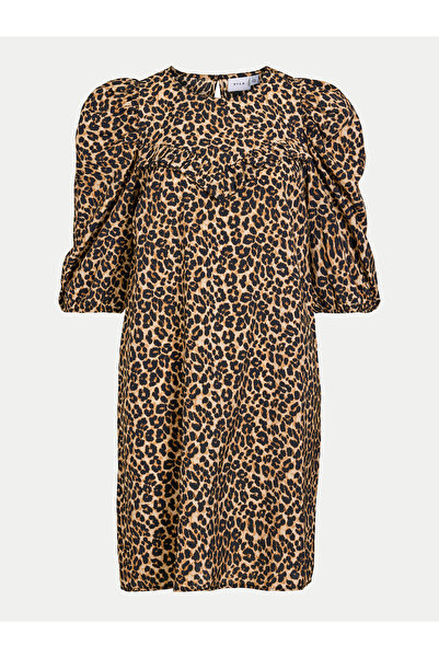 VILA Γυναικείο Φόρεμα Casual 14105031 Καφέ