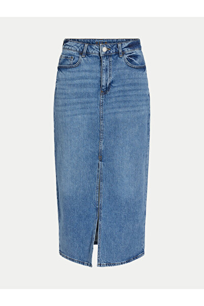 VILA Γυναικεία Φούστα Τζιν 14099736 Μπλε