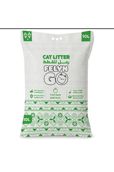 Felyn Go فيلاين قو رمل للقطط برائحة التفاح 10 لتر