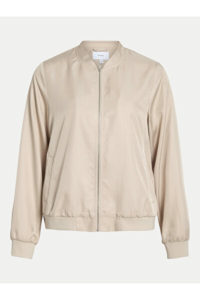 VILA Γυναικείο Μπουφάν Bomber 14100221 Μπεζ