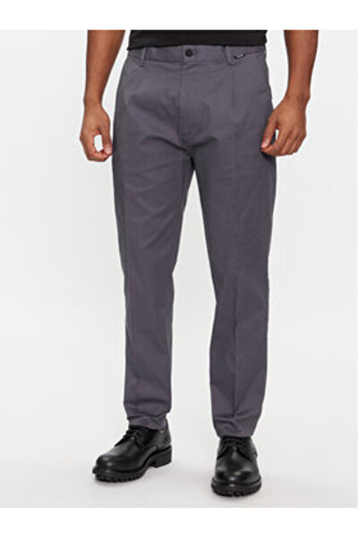 Calvin Klein Ανδρικό Παντελόνι Κοστουμιού K10K111490 Γκρι