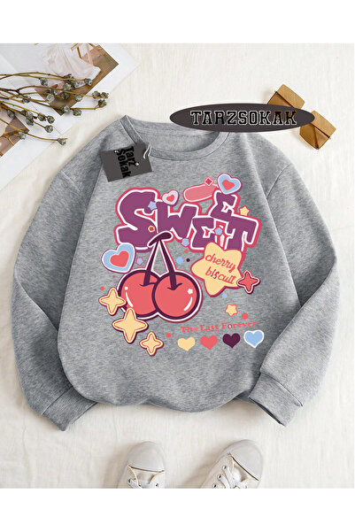 Tarzsokak سويت شيرت بياقة دائرية باللون الرمادي بتصميم خاص من ميلوديز كيريز