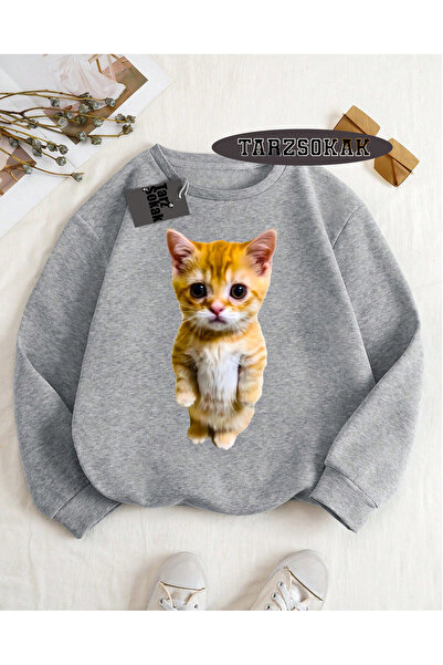 Tarzsokak Dukserica sa okruglim izrezom, siva, EL GATO, specijalni dizajn