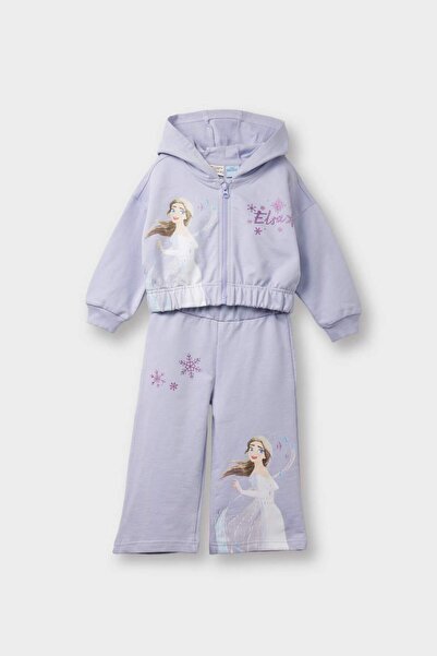 DeFacto Kız Bebek Frozen 2'li Takım Kapüşonlu Sweatshirt Eşofman Altı G1597A525AU
