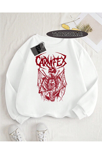 Tarzsokak Hanorac cu guler rotund alb Carnifex Design special