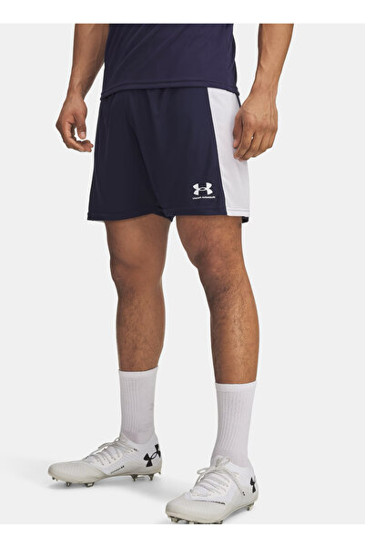 Under Armour 1379507-410-UA M Challenger Train Mavi Lastikli Bel Normal Düz Erkek Şort