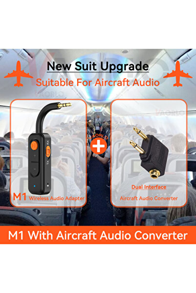 Choice1 Compatible Bluetooth v5.4 M1 With AP Bluetooth 5.4 Audio Transmitter Receiver 3.5MM AUX Hifi Stereo