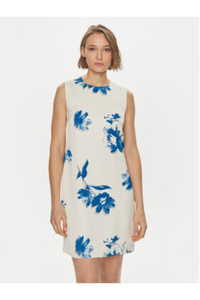 Calvin Klein Γυναικείο Καλοκαιρινό Φόρεμα K20K207038 Λευκό