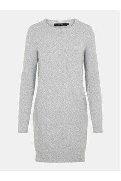 Vero Moda Γυναικείο Πλεκτό Φόρεμα 10215523 Γκρι