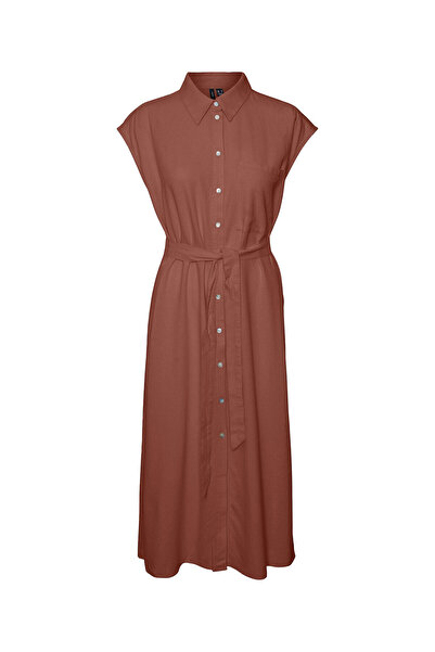 Vero Moda Γυναικείο Φόρεμα-Πουκάμισο 10282532 Κόκκινο