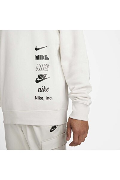 Nike CLUB FLEECE ERKEK BEYAZ SWEATSHİRT