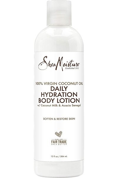Shea Moisture لوشن مرطب يومي للجسم بزيت جوز الهند البكر بنسبة 100% من شيا موي...