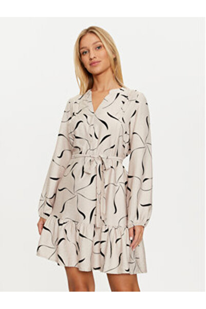 Vero Moda Γυναικείο Φόρεμα Casual 10317440 Μπεζ