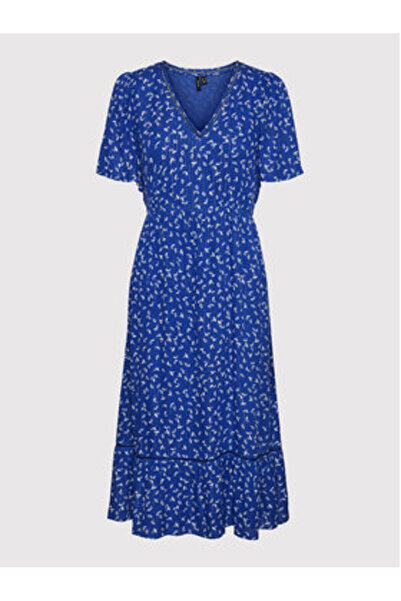Vero Moda Γυναικείο Φόρεμα Casual 10268776 Μπλε