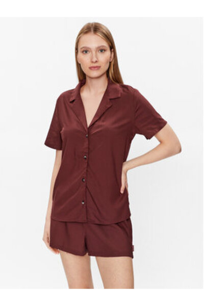 Calvin Klein Γυναικείες Πιτζάμες Εσώρουχων 000QS6967E Καφέ