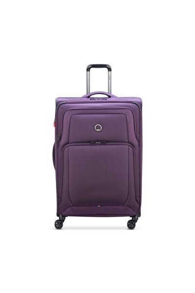 Delsey Optimax 4 Wheel Soft Trolley, 80 cm, Purple