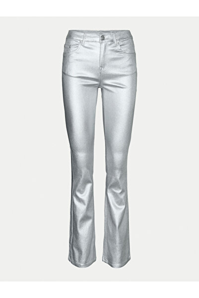 Vero Moda Γυναικείο Παντελόνι από Υφασμάτινο 10329072 Ασημί