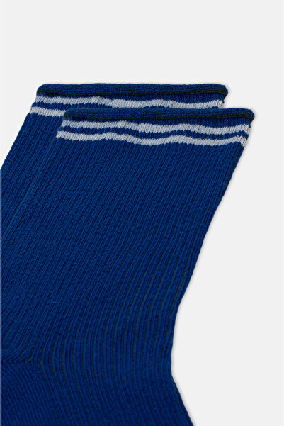 SUWEN Stripe Comfort Soket Çorap