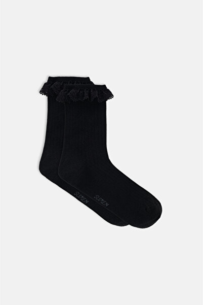 SUWEN Pretty Socket Socks