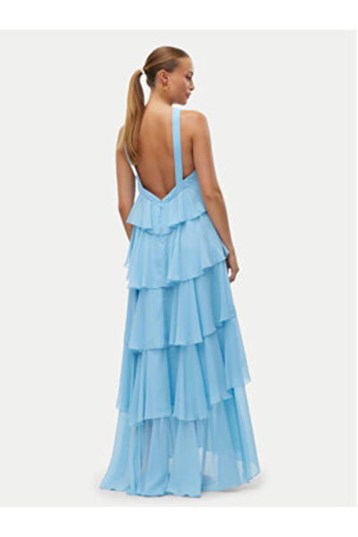 Vero Moda Γυναικείο βραδινό φόρεμα 10295237 Μπλε