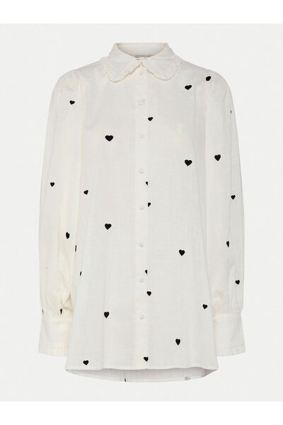 YAS Γυναικείο Πουκάμισο 26027777 Λευκό