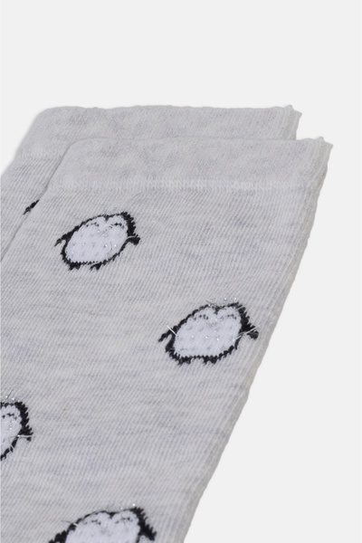 SUWEN Happy Penguin Soket Çorap