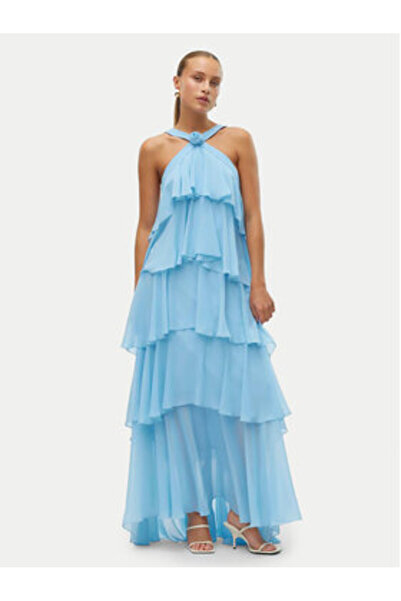 Vero Moda Γυναικείο βραδινό φόρεμα 10295237 Μπλε