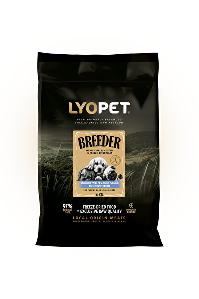 Lyopet Hrana Liofilizata pentru caini Breeder Puppy – Curcan 4kg