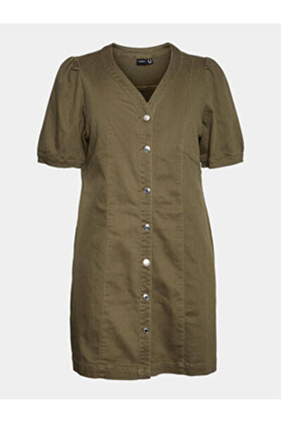 Veromoda Curve Γυναικείο Φόρεμα Vero Moda Curve 10302450 Πράσινο