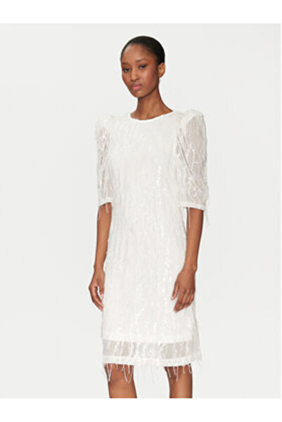 YAS Γυναικείο φόρεμα κοκτέιλ 26036529 Λευκό