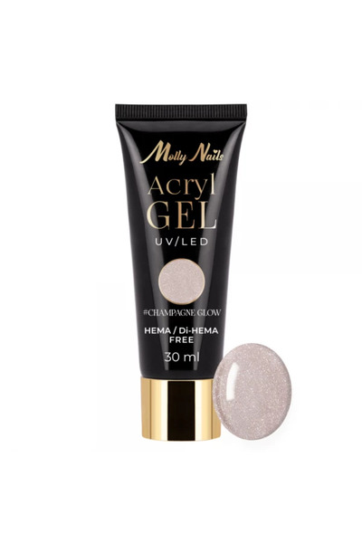 Molly Lac Acrylic gel Molly Nails Champagne Glow without HEMA (30ml)