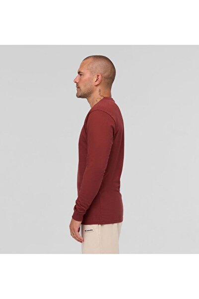 Columbia Csc M Basic Sm Logo Ls Tee Bordo Erkek Outdoor Tshirt CS0354