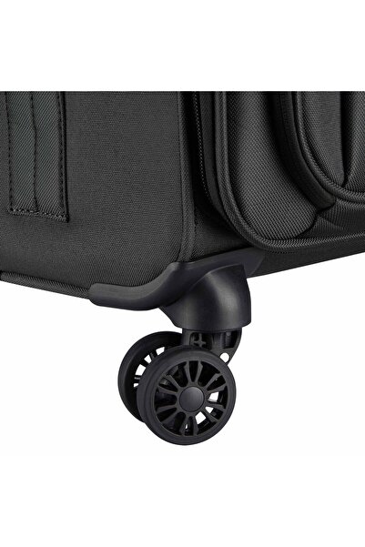 Delsey Pin Up 6 Soft Trolley, 4 Double Wheels, 78 cm, Black
