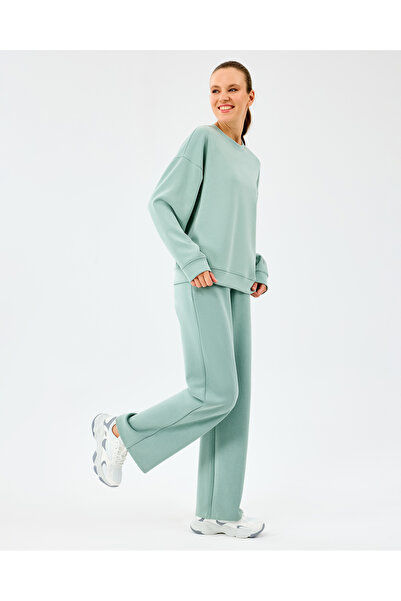 SKECHERS W Lounge Loose Wide Leg Sweatpant Kadın Lightgreen Eşofman Altı S2520013-3869